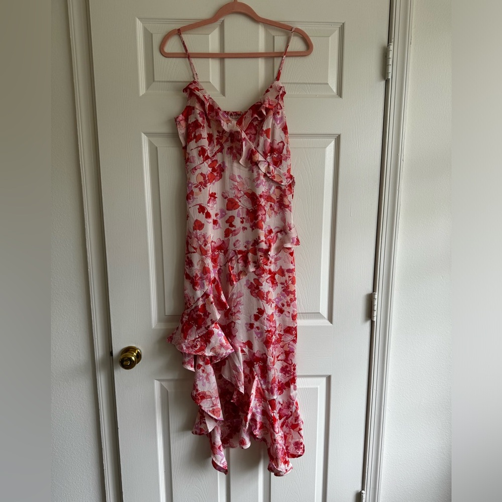 Jopra Pink Floral Wedding Guest Dress. Size Medium. NWT.